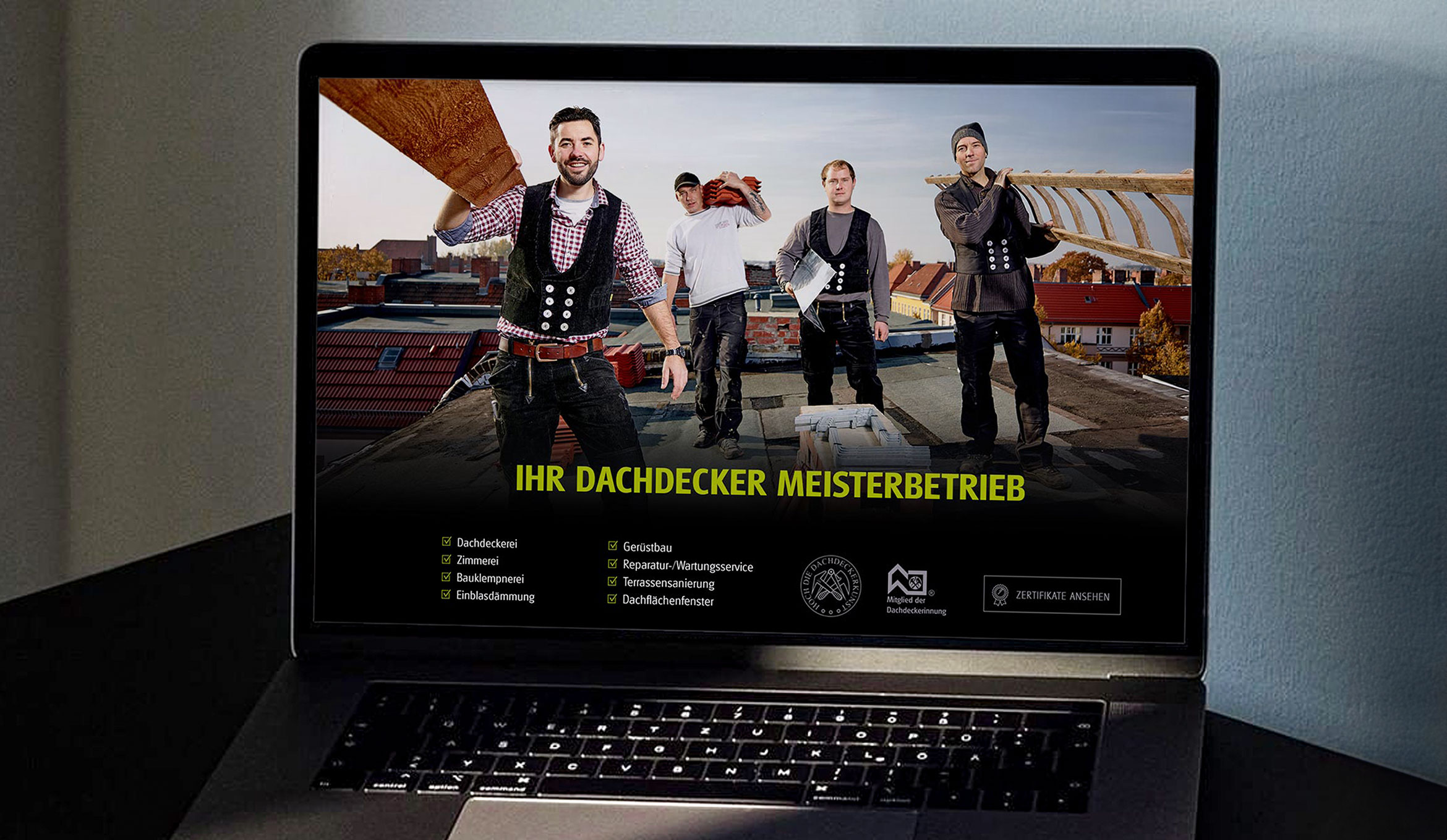 Website-Relaunch und neues Corporate Design für Berliner Dachdecker