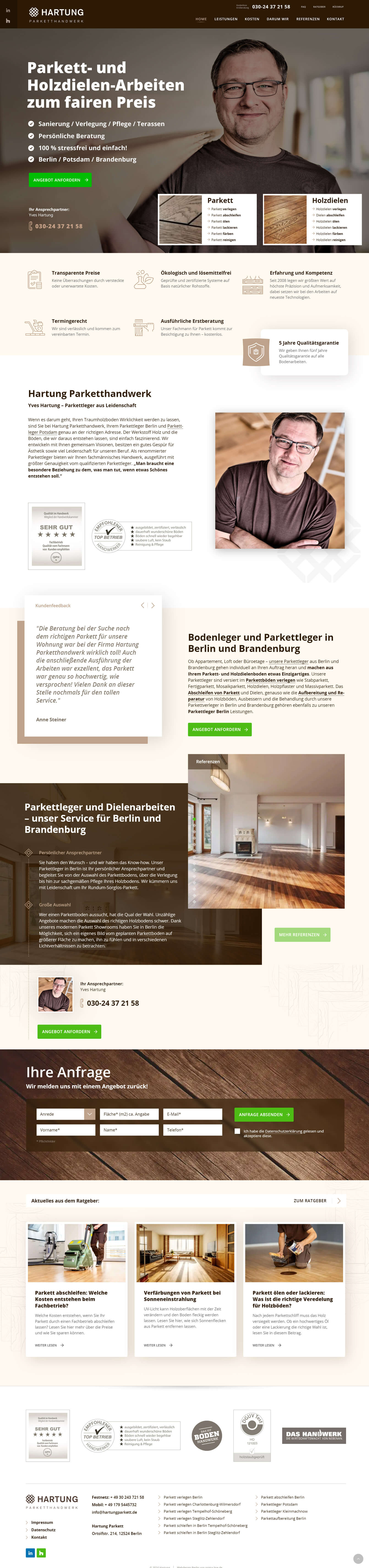 Website erstellen - Referenzen