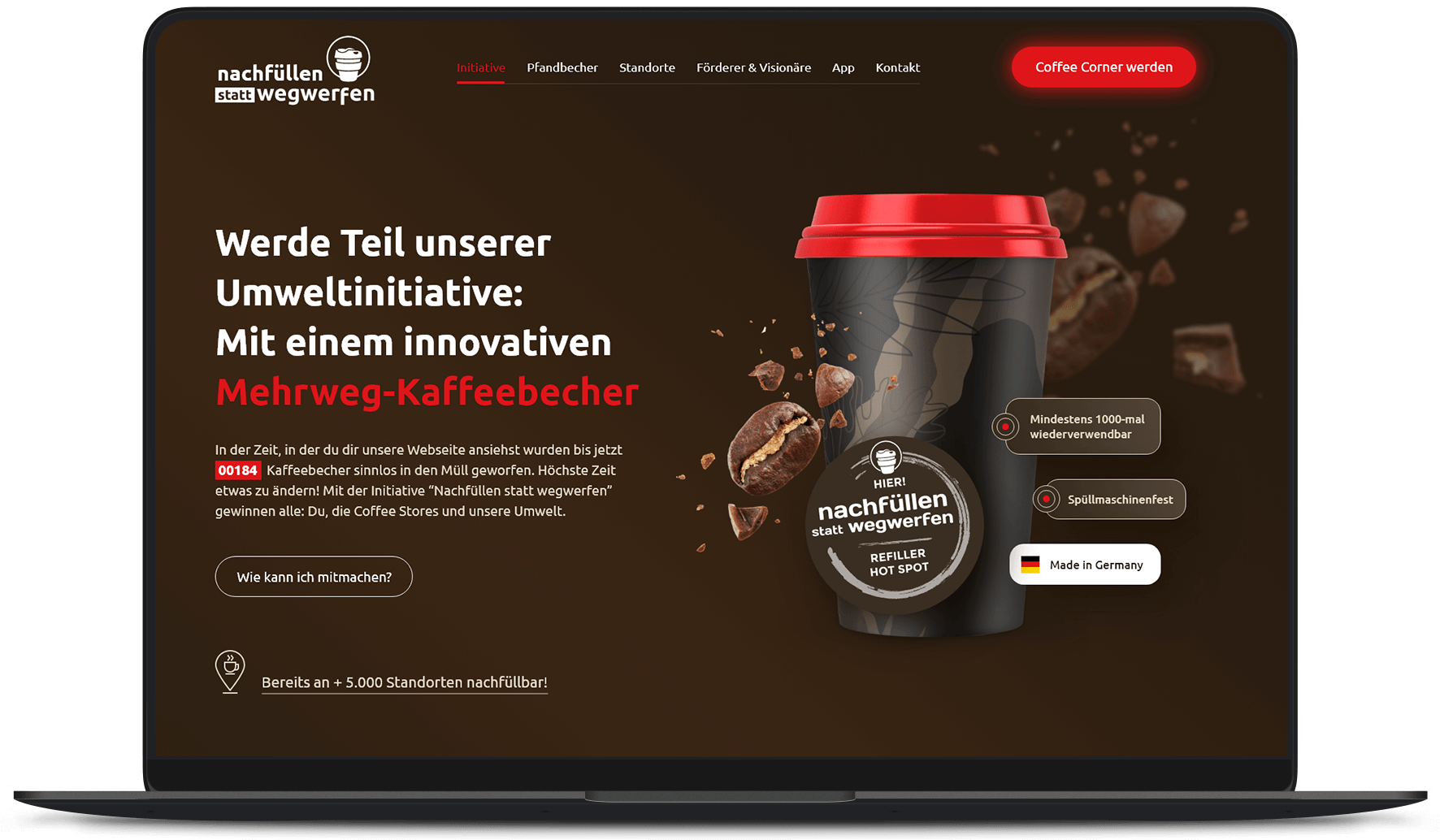 Website Arbeitsbeispiel von PRIMA LINE - KMU-Website