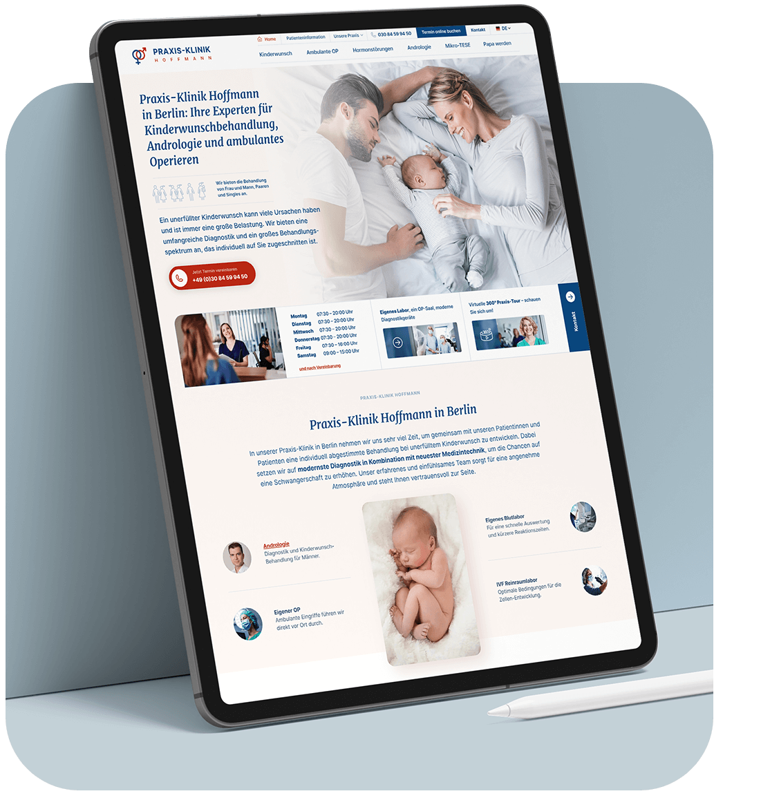 Webdesign für Kliniken