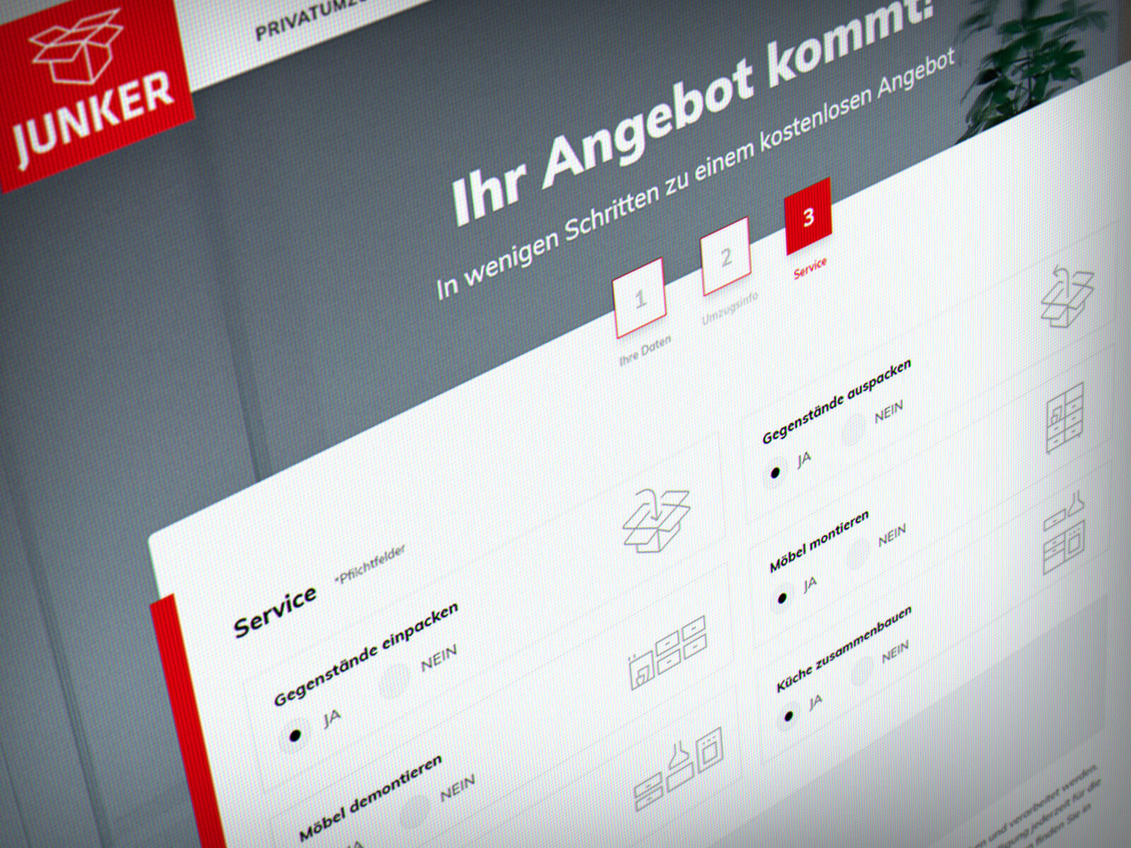 Sauberer Look für Webdesign München